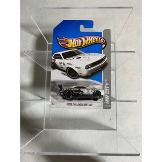 Hot wheels DODGE CHALLENGER DRIFT CAR HW CITY 2013 NIGHT BURNERZ 27 OF 250 (White)