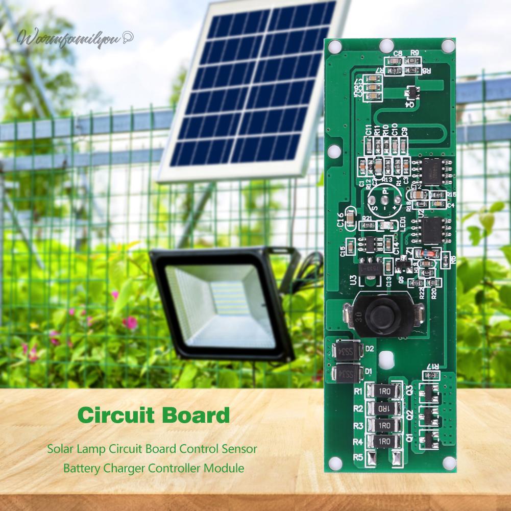 Warm-Solar Lamp Circuit Board Control Sensor Battery Charger Controller Module