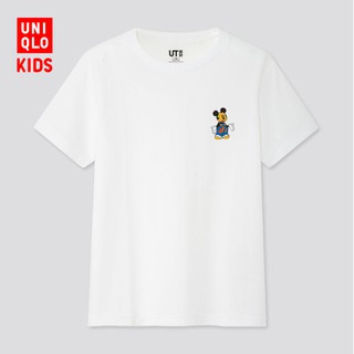 เสื้อยืดพิมพ์ลาย เสื้อยืดแขนสั้นพิมพ์ลาย Dpj สําหรับเด็ก 426376 Uniqlo Uniqlo