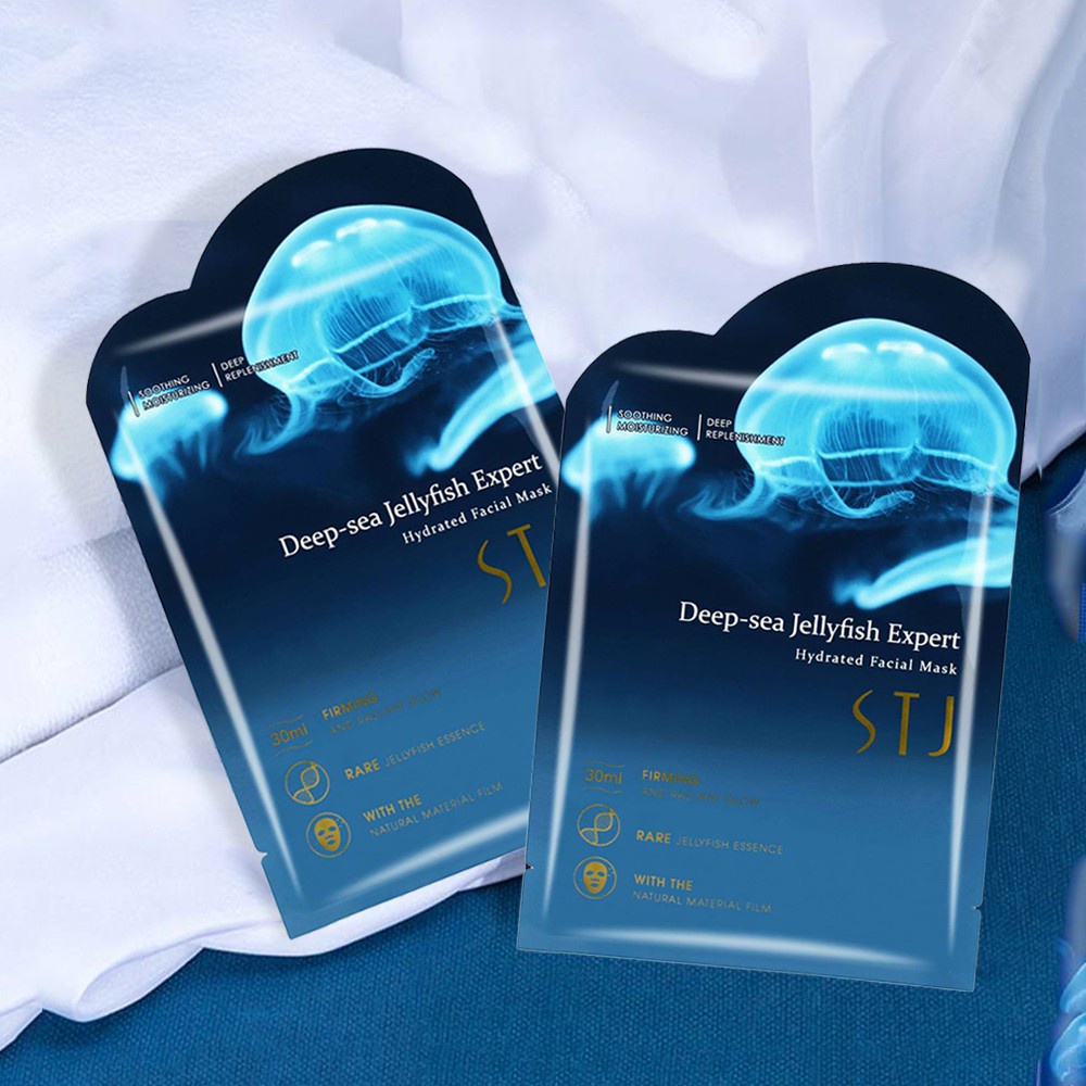 แผ่นมาร์คหน้า Deep-sea Jellyfish Expert หน้าใส ให้ผิวชุ่มชื่น กระจ่างใส เนียนนุ่ม ขนาด30g