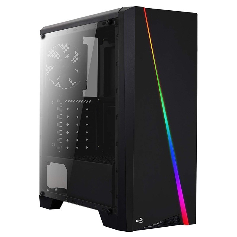 *ส่งฟรี* AEROCOOL CYLON RGB - TEMPERED GLASS CASE (เคส)