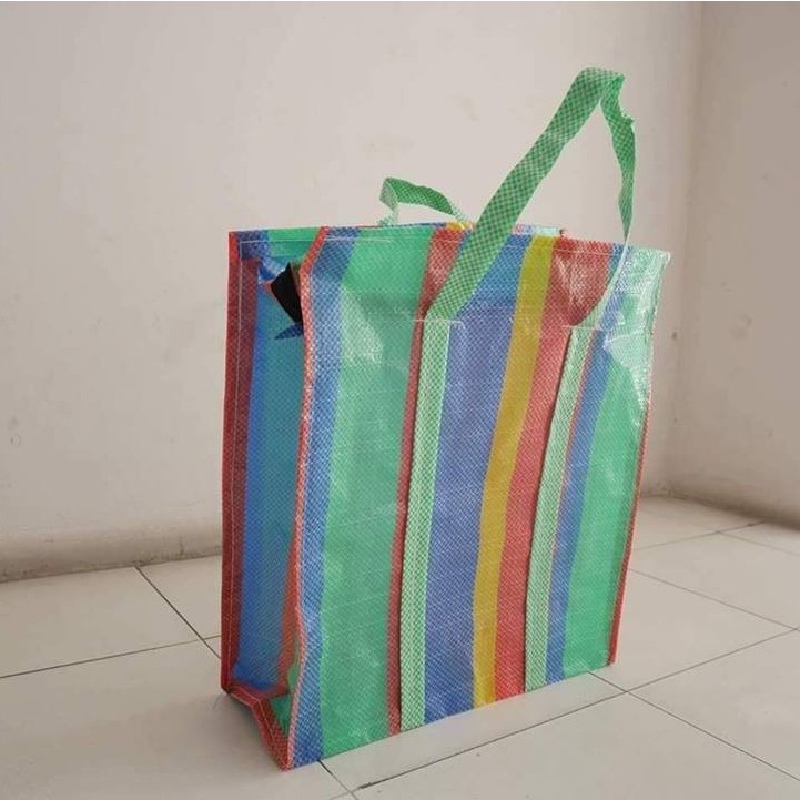 กระเป๋า ถุงกระสอบ กระเป๋ากระสอบ สายรุ้งของแท้ (งานไทย)  ถุงกระสอบ กระเป๋าสายรุ้ง - รูปที่ 3