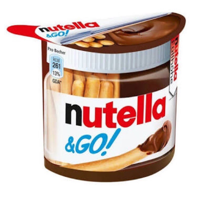 Nutella ช็อคโกแลต Nutella&Go (ขนมนูเทล่าโก)นูเทลล่าจุ่ม บิสกิตกรอบๆมาพร้อมกับช็อคโกแลต ขนมนูเทลล่า แ