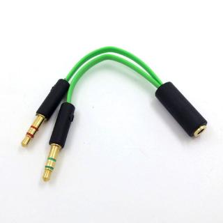สายสัญญาณเสียงหูฟังอะแดปเตอร์ ชุดหูฟังไมโครโฟนสำหรับ Razer