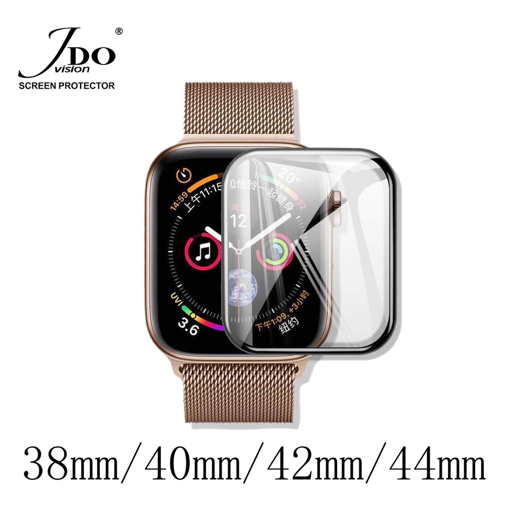 ฟิล์มกระจกครอบ สำหรับ Apple Watch series6 44mm 40mm 42mm 38mm ฟิล์มเต็มเลนส์ Jdo film IP Watch full 