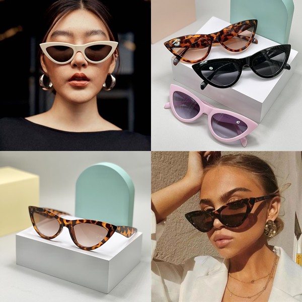 แว่นกันแดด Saint Laurent Eyewear แคทอาย แว่นเก็บทรง แว่นตากันแดด แว่นตาแฟชั่น ป้องกัน UV400 กันแดด 1