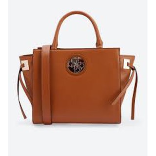 กระเป๋า GUESS Open Road Society Satchel สีน้ำตาล ของแท้ พร้อมส่ง