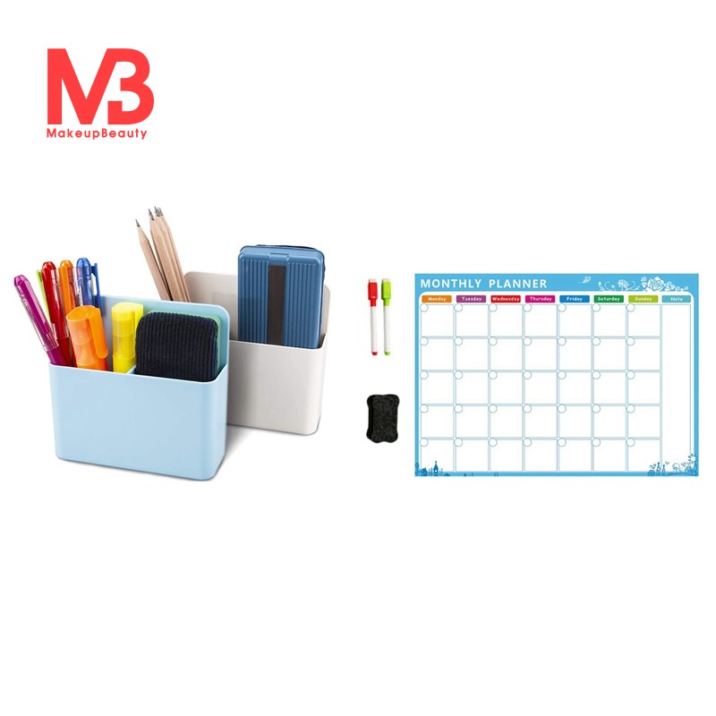 2 Pack Pen Holder Adjustable Dry Erase Markers Organizer with