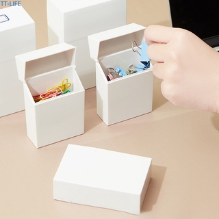 【TTLIFE】New Flip-top Drawer Storage Box Japanese-style Small Box With Lid Desktop Sundries Storage Box Storage Box Home