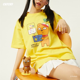 CATCHY x Kakao Friends เสื้อยืด โอเวอร์ไซส์ Frodo ลิขสิทธิ์แท้ พร้อมส่งจากไทย ผ้า Cotton100% Smile Delivery คาเคา กาเกา