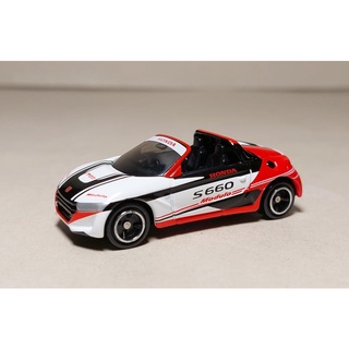 Unbox Tomica โมเดลรถโมมิก้าขนาดเล็ก 🚩 Honda S660 สเกล 1/56 ยาว 6.0 ซม. x กว้าง 2.4 ซม. x สูง 2.2 ซม. ใหม่ ไม่มีกล่องนอก