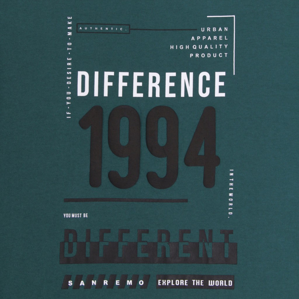 Sanremo แซนรีโม เสื้อยืด เสื้อยืดผู้ชาย แขนสั้น สกรีนลาย ผ้า Cotton นุ่มเนียนเรียบ เบา ไม่เป็นขุย 5 สี NIS-SCTKS1 - 5 — صورة 8