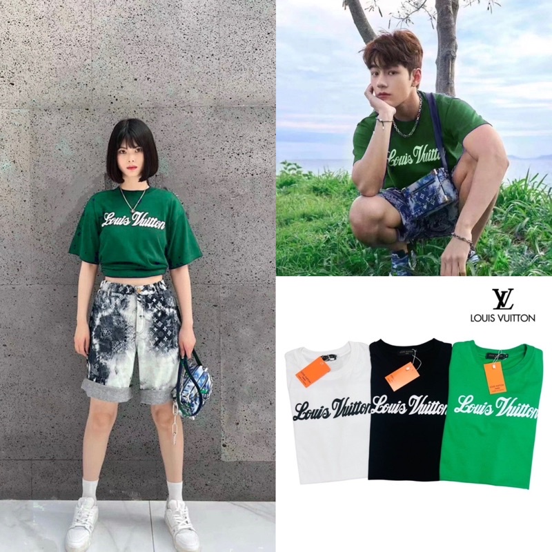 STF_SHOP เสื้อยืด แขนสั้น คอกลม งานคอป้าย สกรีนลายแฟชั่น งานUnisex ใส่ได้ทั้งหญิง-ชาย