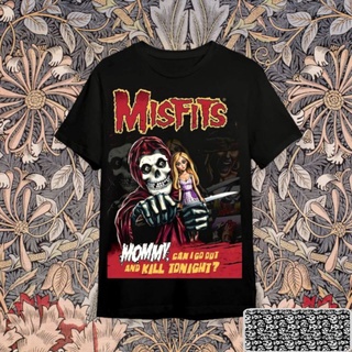 เสื้อยืดพิมพ์ลายแฟชั่น Misfits เสื้อยืด โอเวอร์ไซซ์ ลายวงร็อคสยองขวัญพังก์ร็อค สําหรับผู้ชาย และผู้หญิง