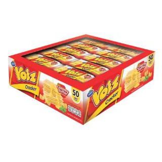 VOIZ CRACKER วอยซ์ แครกเกอร์ สอดไส้ ขนาด 8กรัม ยกกล่อง 50ชิ้น CREAMY BUTTER