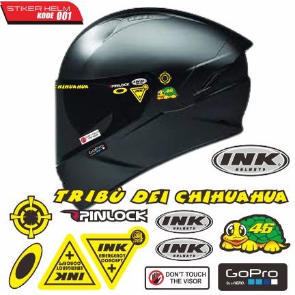 หมวกกันน็อค Visor ชุดสติ๊กเกอร์ Variation หมึก arai kyt shoei kbc nolan hjc zeus รหัส 001-009