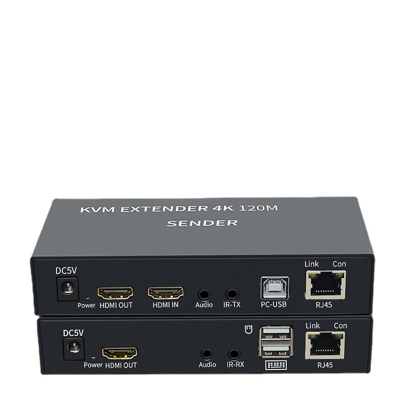 KVM Extender กล่องเพิ่มความยาวสายสัญญาณ HDMI เม้าส์และคีย์บอร์ด แบบความเสถียรและคุณภาพสูง