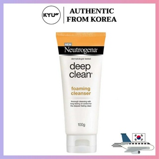 นูโทรจีนา ดีพ คลีน โฟมมิ่ง คลีนเซอร์ 100 กรัม | Neutrogena Deep Clean Foaming Cleanser 100g