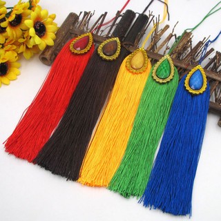 Handmade Buddha Bead Counter Decoration Polyester Tassels with Hanging Ring Silk