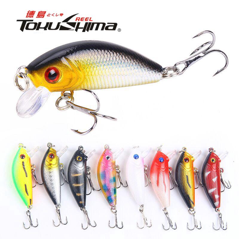 เหยื่อปลอม เหยื่อปลา รอกตีเหยื่อปลอม เหยื่อตกปลาช่อน อุปกรณ์ตกปลา Minnow Lure Top Water Lure Plastic Bait เหยือตกปลา เหยื่อตกปลา ตะขอ ตกปลา เหยื่อตกปลานิล เหยื่อปลอมตกปลา 4.2g/5cm