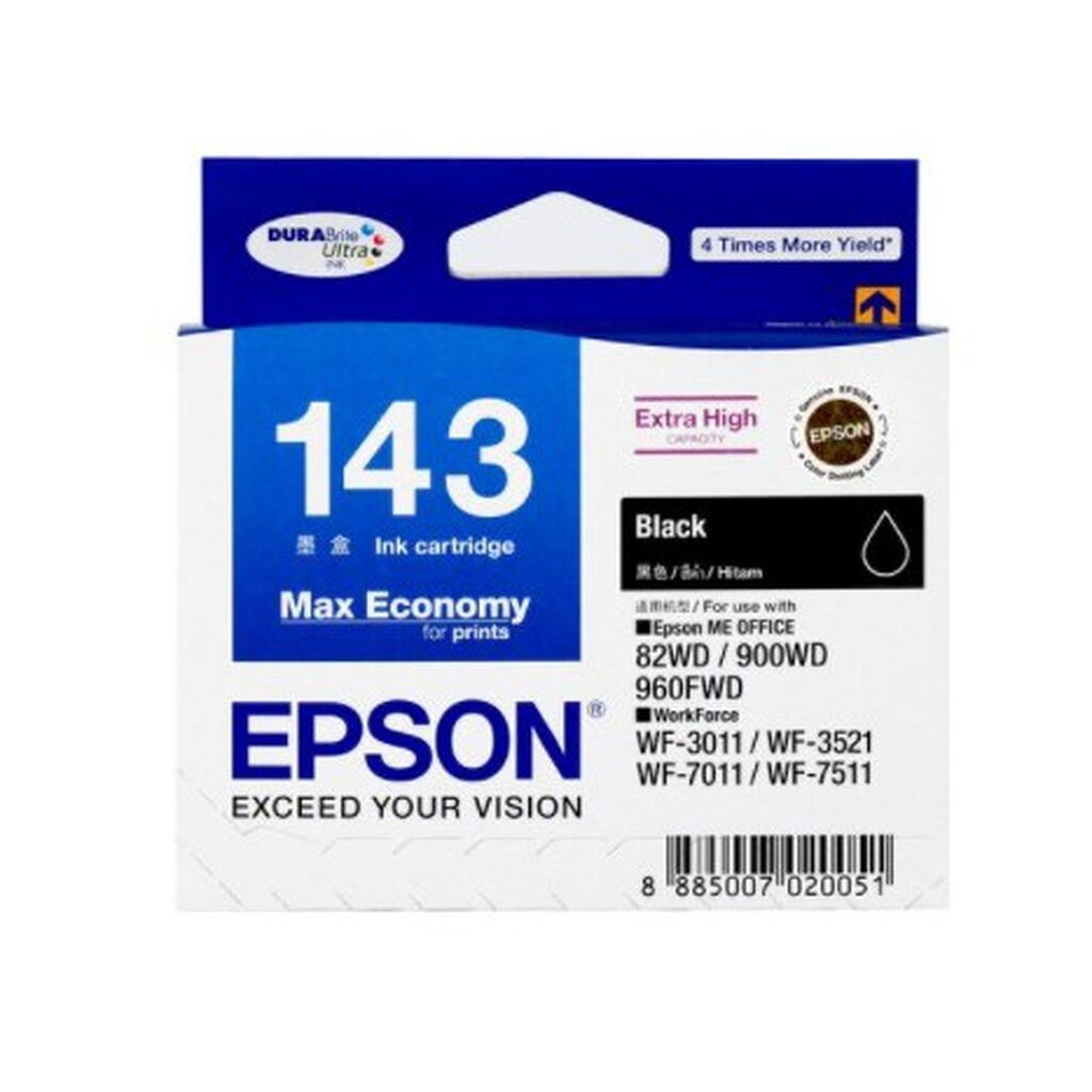 ตลับหมึกอิงค์เจ็ท Epson 143 Black #T143190 by Neoshop