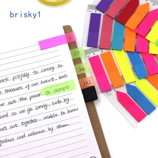 Brisky กระดาษโน้ต มาร์กเกอร์ มีกาวในตัว 160 ชิ้น ต่อชุด