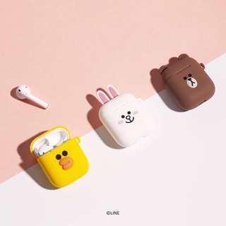 [LINE FRIENDS OFFICIAL] LINE FRIENDS เคสหูฟัง รูปตัว D สําหรับ Airpods