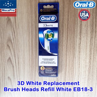 Oral-B® Precision Clean Replacement Brush Heads Refill, White รุ่น EB20-4 หัวแปรงสีฟันไฟฟ้า สีขาว 4 ชิ้น/แพ็ค