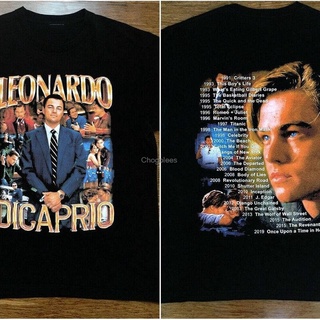 ผ้าฝ้ายคอกลมเสื้อยืด พิมพ์ลาย Marino Morwood 90S Leonardo Leo Dicaprio Rap สําหรับผู้ชายfrom S-4XL