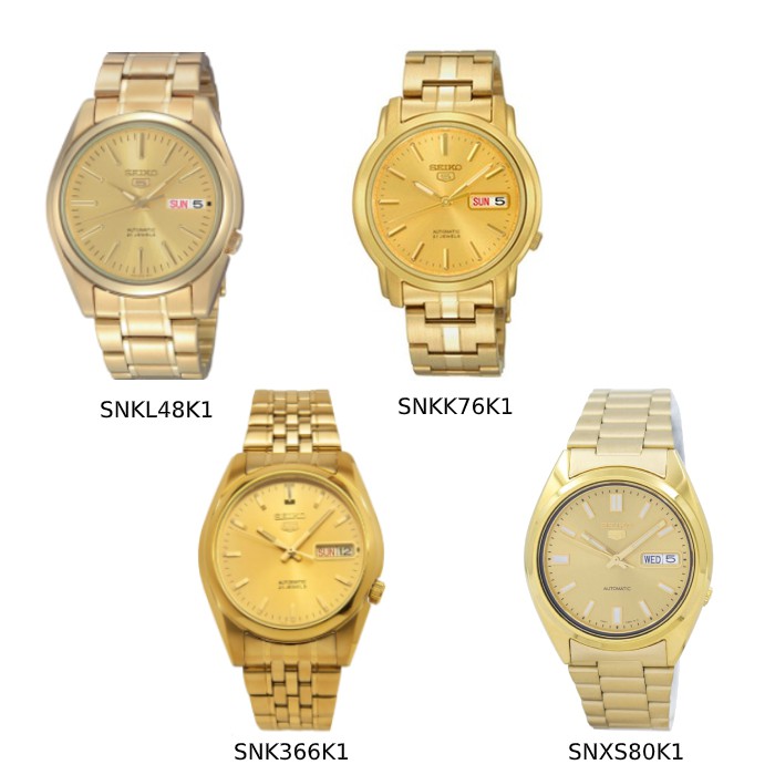 นาฬิกาข้อมือ Seiko รุ่น SNKL48K1, SNK366K1, SNXS80K1, SNKK78K1