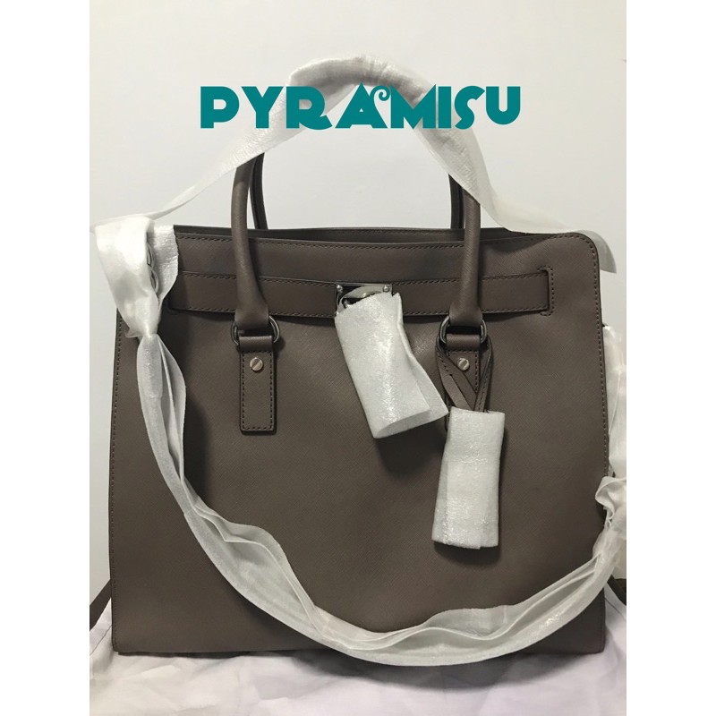 กระเป๋าหนังแท้แบรนด์ Michael Kors Hamilton saffiano leather large tote
