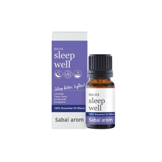 SabaiArom Sleep Well Essentil Oils Blend สบายอารมณ์ น้ำมันหอมระเหย กลิ่นสลีฟเวล เพื่อการนอนหลับ