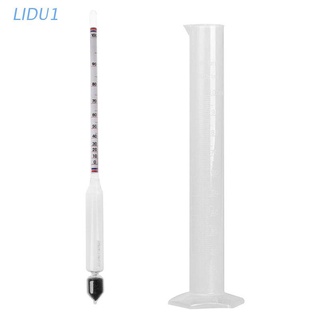 Lidu1 เครื่องมือวัดแอลกอฮอล์แอลกอฮอล์มิเตอร์วัดแอลกอฮอล์สไตล์วินเทจ