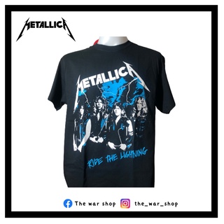 METALLICA RIDE THE LIGHTNING เสื้อยืด เสื้อวง ลิขสิทธิ์แท้