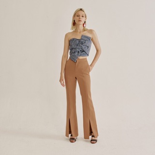 SILA Keira Front Slit Pants สี Camel