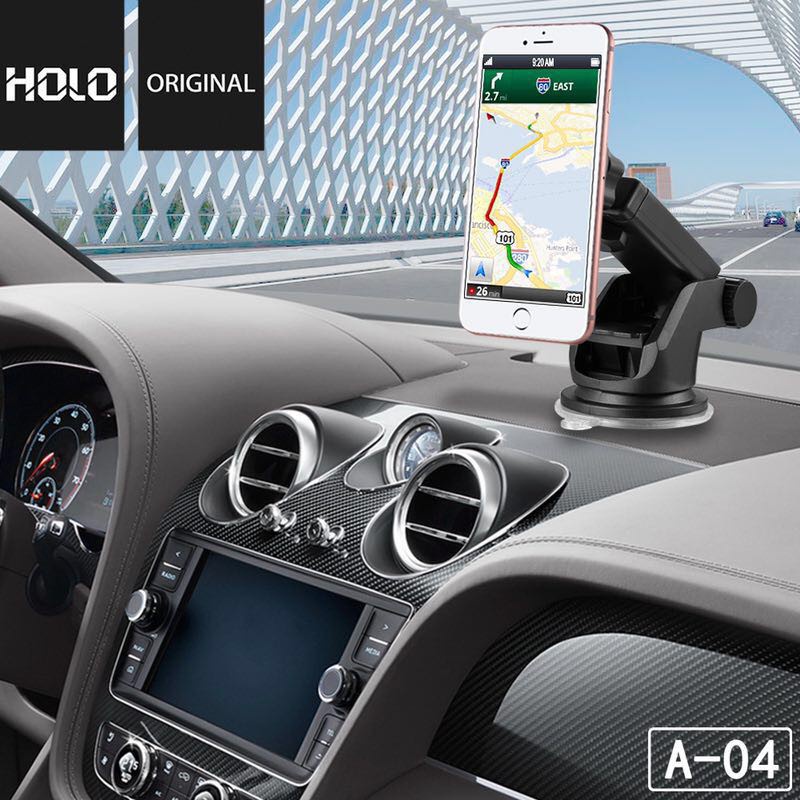 ที่วางโทรศัพท์ในรถ ยึดมือถือในรถยนต์ HOLO A-04 Magnetic Car Holder ที่วางโทรศัพท์มือถือในรถยนต์แบบแม่เหล็ก ตั้งบนคอนโซลก