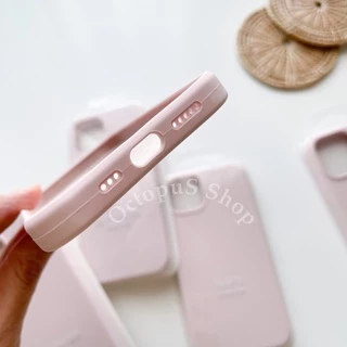 (สีชมพูหม่น) เคสซิลิโคนสีพื้น เคสสีล้วน ไม่มีโลโก้ เนื้อซิลิโคน บุกำมะหยี่ ลบรอยปากกาได้ ***พร้อมส่ง 7-17promax***
