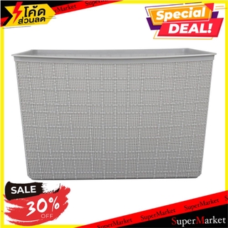 🔥สินค้าขายดี!! ตะกร้าผ้าเหลี่ยมหูจับ L PR-702 สีเทา ตะกร้าผ้า BASKET STANDARD PR-702 L GRAY