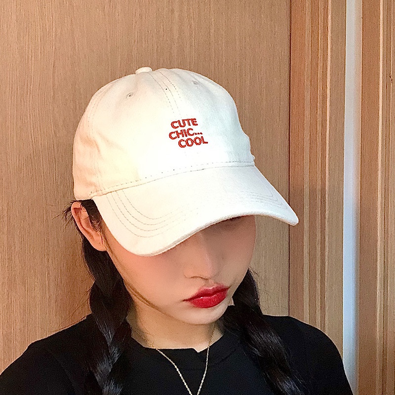 2021 New Ins Style Hat All-Match Letters Soft Top Baseball Cap ...