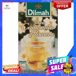 ดิลมาเครื่องดื่มผงกลิ่นคาโมมายล์1.5กx20ซDILMAH CAMOMILE FLOWERS INFUSION1.5Gx20S