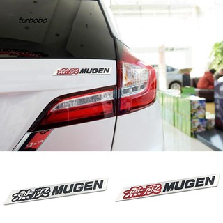 Tbb_mugen สติ๊กเกอร์โลหะ 3 D สำหรับตกแต่งรถยนต์ Honda