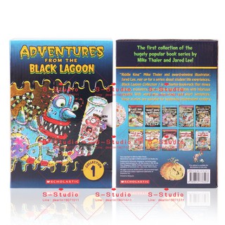 ADVENTURES  FROM THE BLACK LAGOON จัดส่งทุกวัน1-10 Class Trip Collection ชุดหนังสือผ้าประถม 1ชุด หนังสือสีดํา