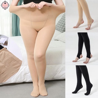 Plus Size Women Thermal Pantyhose Stockings Tights Leggings Anti-snatch velvet