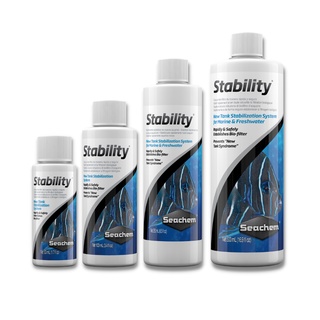 Seachem Stability 50mL,100mL,250mL,500mL - น้ำยาสำหรับเริ่มตั้งตู้ใหม่ ให้ตู้เซ็ตตัวเร็วขึ้น หรือใช้เมื่อเปลี่ยนน้ำ