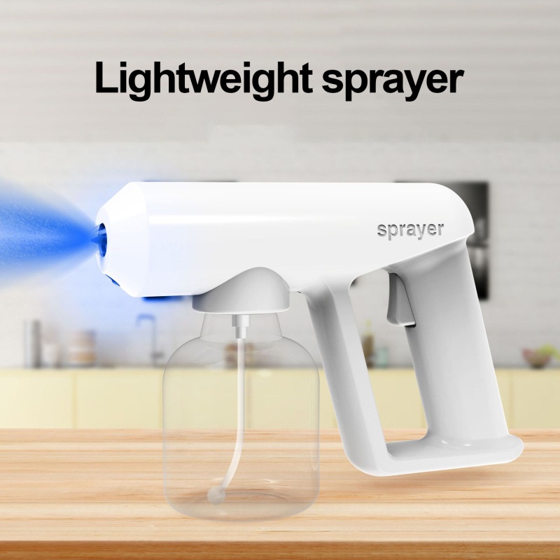 2021new♙2021 New 250ML Wireless Nano Blue Light Steam Spray Disinfection Sprayer Gun USB Charging 9B