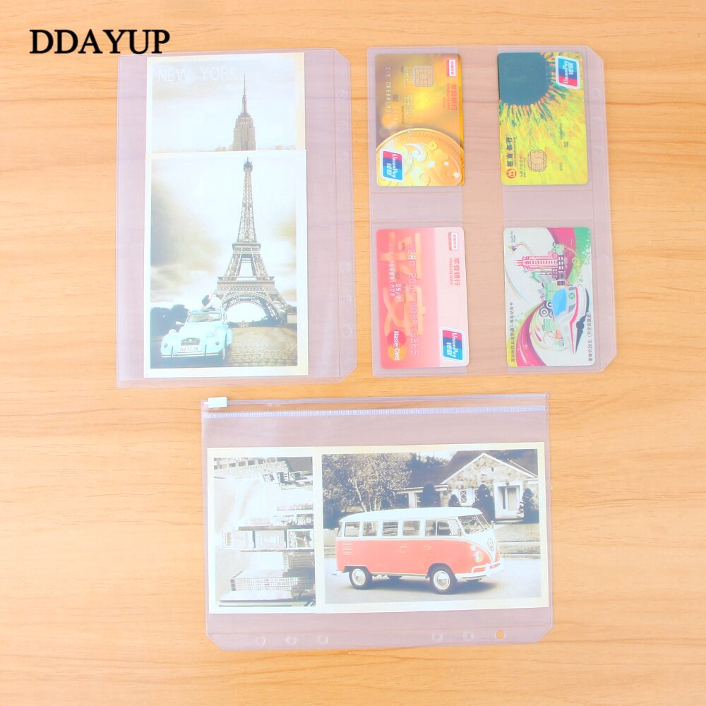 กระเป๋าเก็บบัตร Pvc แบบเติมได้ A5A6