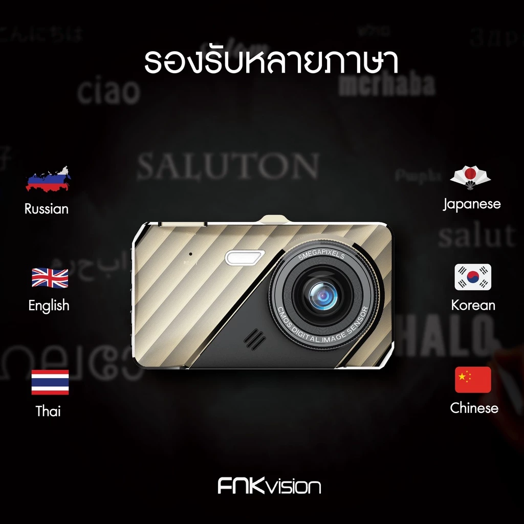กล้องติดรถยนต์ Super HD 1296P หน้า-หลัง จอ4 นิ้ว WDR 4.0" IPS screen กล้องSONY กลางคืนชัดเจนHD มีระบบ ชัดในโหมดกลางคืน thumbnail 6