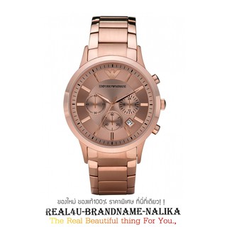 นาฬิกาข้อมือ Emporio Armani Classic Chronograph - Rose Gold ข้อมือผู้ชาย รุ่น AR2452