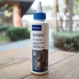 Virbac epi-otic ear cleansing น้ำยาเช็ดทำความสะอาดหู สำหรับสัตว์เลี้ยง สุนัข แมว กระต่าย และสัตว์จิ๋วอื่นๆ