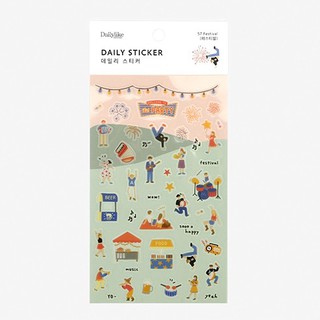 Daily sticker - 57 Festival สติ๊กเกอร์ใส